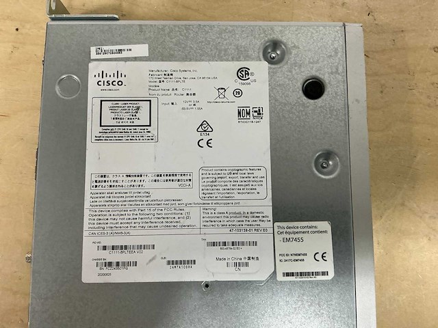 Cisco c1111-8plte netwerkapperatuur - afbeelding 2 van  3
