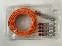 Cisco (qsfp-4x10g-aoc10m) 40gbase 10m active optical qsfp to 4sfp breakout cables (new) (4x) - afbeelding 6 van  6