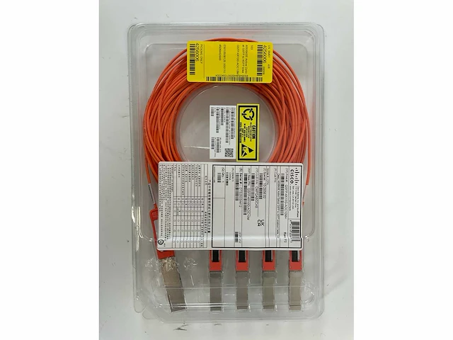Cisco (qsfp-4x10g-aoc10m) 40gbase 10m active optical qsfp to 4sfp breakout cables (new) (4x) - afbeelding 3 van  5