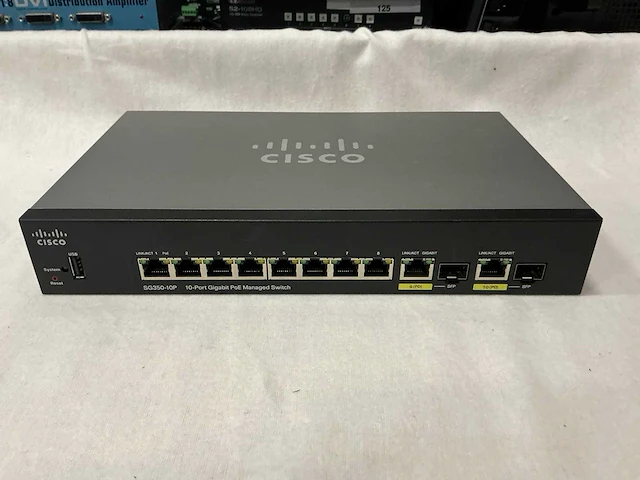 Cisco sg350-10p poe managed switch (7x) - afbeelding 2 van  3