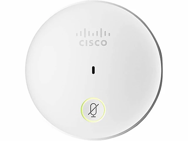 Cisco systems cisco microfoon (80 hz tot 20 khz, bedraad, 7,5 m, 34 db wit - afbeelding 1 van  2