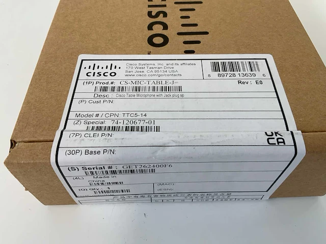 Cisco (ttc5-14), conference table microphone (new) (7x) - afbeelding 6 van  9