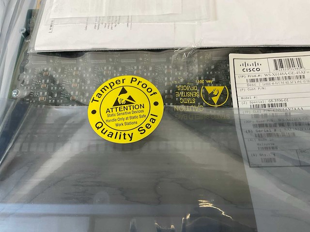 Cisco (ws-x6148a-ge-45af), catalyst 6500 48 ports poe interface module switch (new) - afbeelding 5 van  6