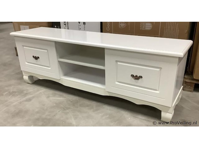 Citak - tv meubel wit 160x40x55 cm - 4 stuks - afbeelding 1 van  2