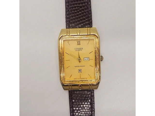 Citizen goldplated tank model herenhorloge - afbeelding 1 van  6