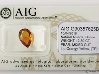Citrine 2.39ct aig certified - afbeelding 2 van  4