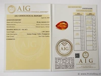 Citrine 2.39ct aig certified - afbeelding 4 van  4