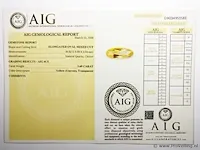 Citrine 3.69ct aig certified - afbeelding 4 van  4