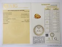 Citrine 6.82ct aig certified - afbeelding 4 van  4