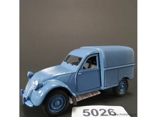 Citroen 2cv fourgonnette blauw - afbeelding 1 van  5