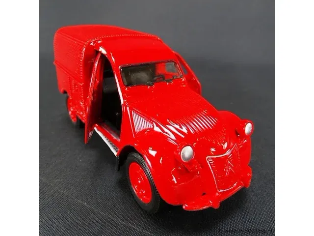 Citroen 2cv fourgonnette rood - afbeelding 4 van  5