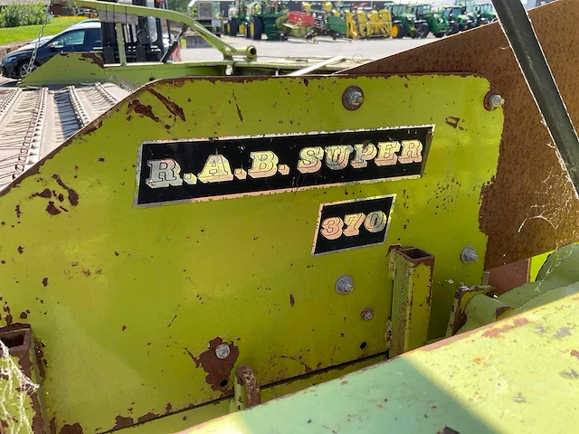Claas maaibord met r.a.b super 370 graszaad opraapdoek - afbeelding 4 van  12