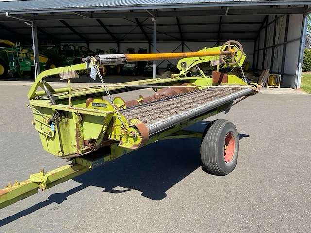Claas maaibord met r.a.b super 370 graszaad opraapdoek - afbeelding 1 van  12