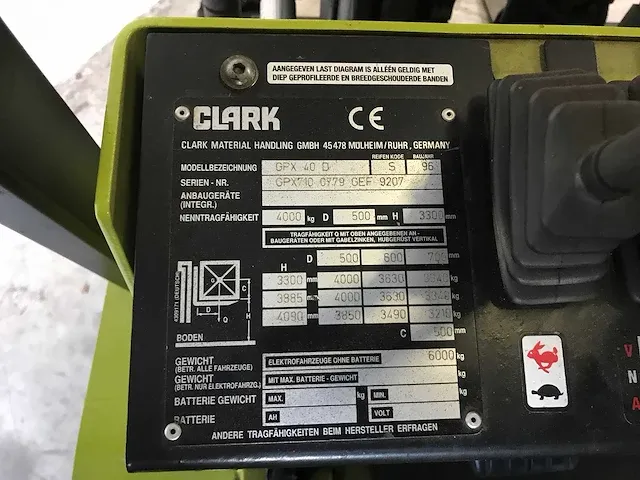 Clark - gpx 40 d - forklift trucks - afbeelding 9 van  11