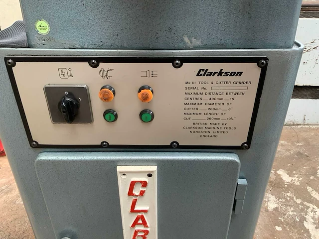 Clarkson mk iii gereedschap slijpmachine - afbeelding 9 van  11