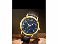 Classy watch - gold / darkblue - polshorloge (10x) - afbeelding 1 van  4
