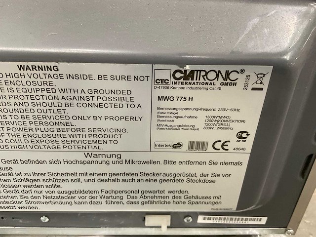 Clatronic magnetron (11x) - afbeelding 6 van  6