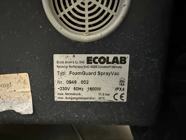 Cleanfix - ecolab foamguard sprayvac - schuimreiniger - afbeelding 3 van  7