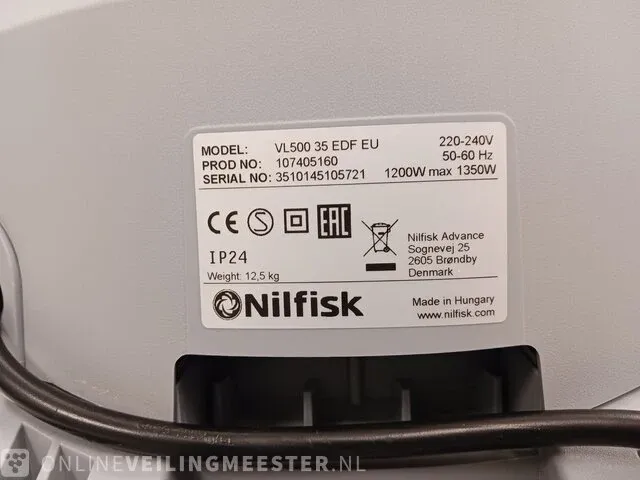 Cleanroom nat/droogzuiger nilfisk, vl500 - afbeelding 8 van  8