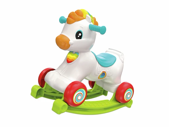 Clementoni 3-in-1 hobbelpaard speelgoed paard 12 - 36 maanden multicolour - afbeelding 1 van  4