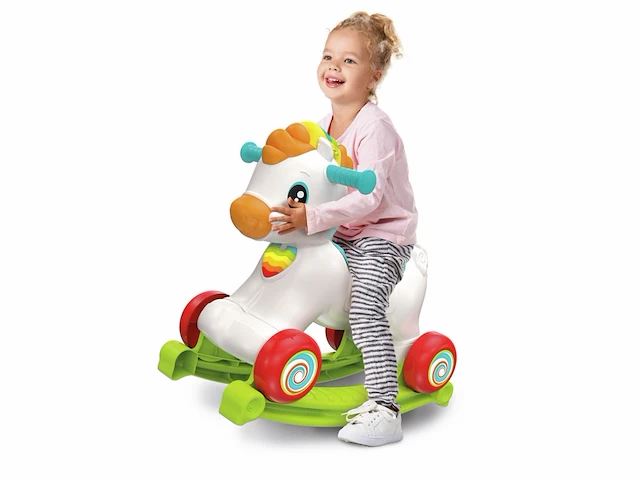 Clementoni 3-in-1 hobbelpaard speelgoed paard 12 - 36 maanden multicolour - afbeelding 2 van  4