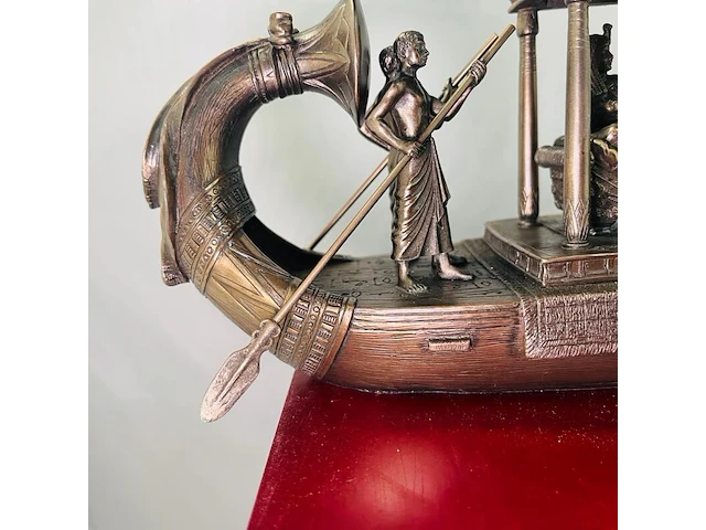 Cleopatra - egyptisch gebronseerd historische boot met slaven - afbeelding 8 van  18