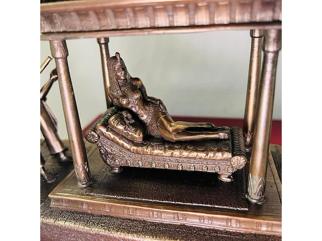 Cleopatra - egyptisch gebronseerd historische boot met slaven - afbeelding 9 van  18