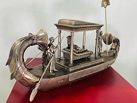 Cleopatra - egyptisch gebronseerd historische boot met slaven - afbeelding 11 van  18