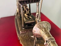 Cleopatra - egyptisch gebronseerd historische boot met slaven - afbeelding 14 van  18
