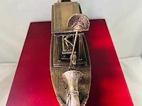 Cleopatra - egyptisch gebronseerd historische boot met slaven - afbeelding 15 van  18