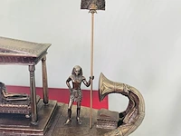 Cleopatra - egyptisch gebronseerd historische boot met slaven - afbeelding 16 van  18