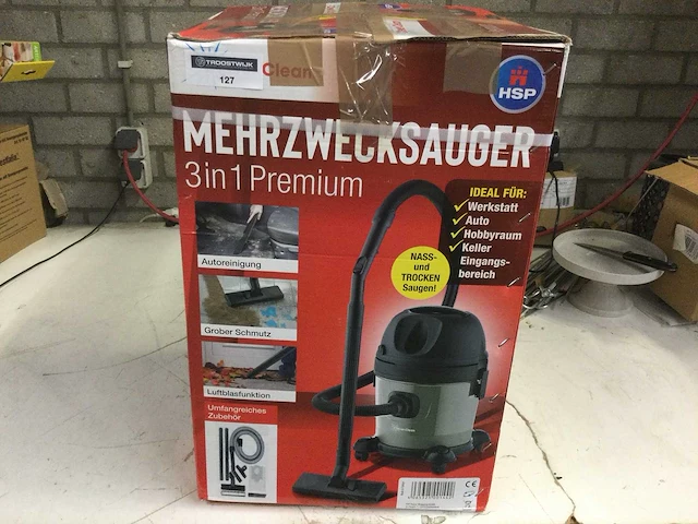 Clever clean - 3 in 1 premium - stofzuiger multifunctioneel - afbeelding 2 van  3