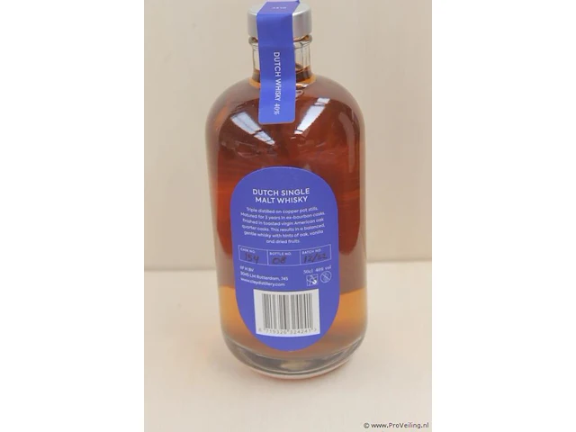 Cley dutch whisky - 50 cl - winkelverkoopprijs € 44.95 - afbeelding 2 van  3