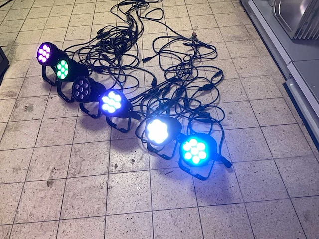 Clf lightning mini par rgbw led par-spot (6x) - afbeelding 6 van  11