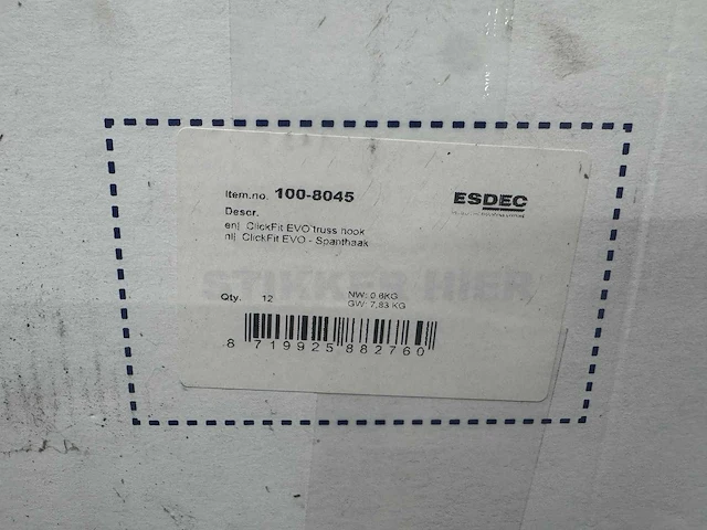 Clickfit evo - spanthaak (60x) - afbeelding 3 van  3