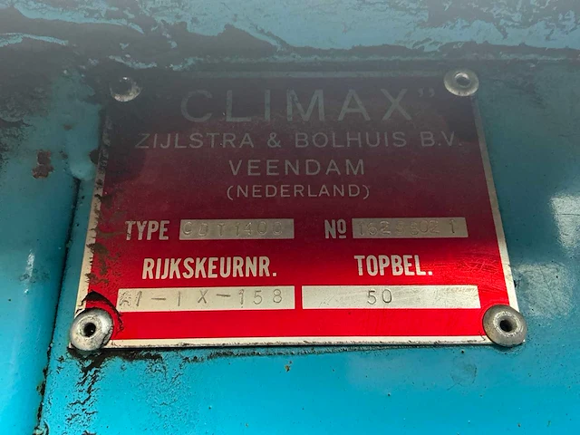 Climax cdt 1400 transportband - afbeelding 17 van  24