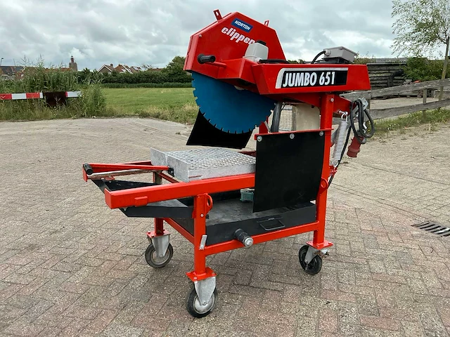 Clipper jumbo 651 tafelzaag steenzaagmachine - afbeelding 5 van  10