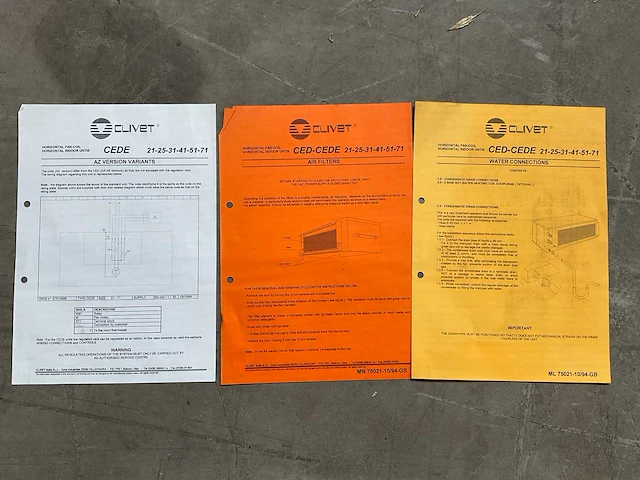 Clivet cede luchtfilter binnen unit - afbeelding 2 van  2