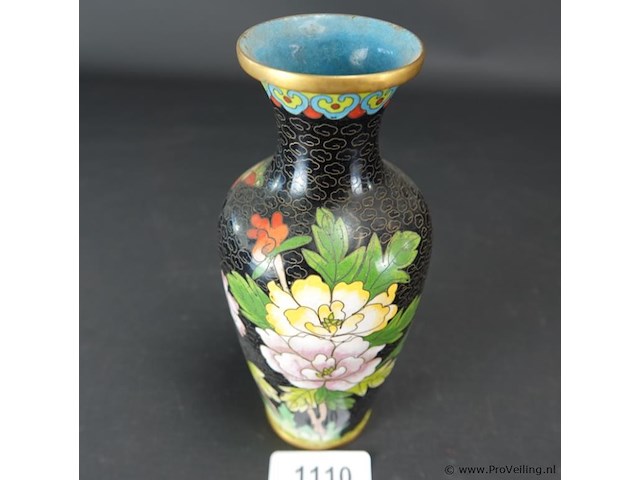Cloisonne vaas - afbeelding 1 van  5