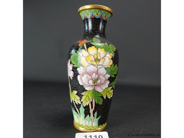 Cloisonne vaas - afbeelding 2 van  5
