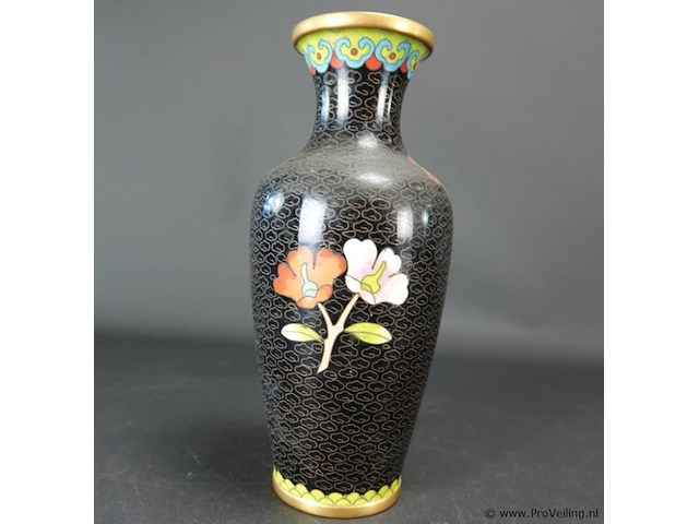 Cloisonne vaas - afbeelding 3 van  5