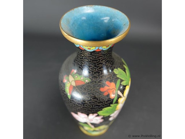 Cloisonne vaas - afbeelding 4 van  5