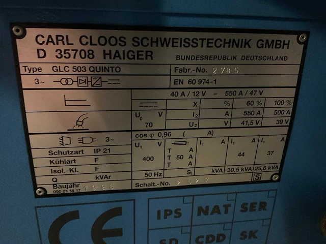 Cloos glc503quinto mig lasapparaat - afbeelding 4 van  6