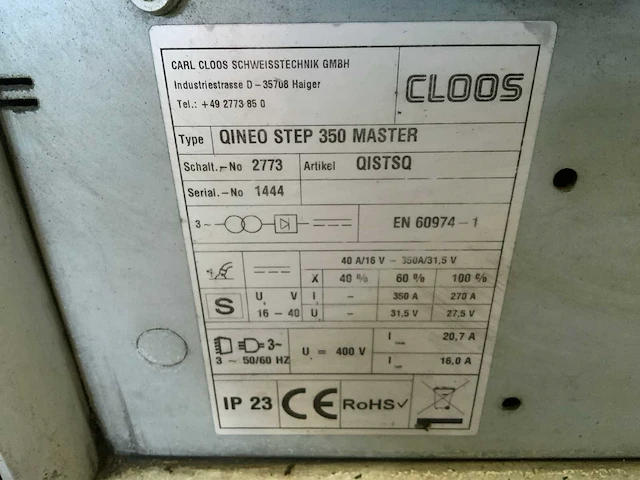 Cloos oineo step 350 c master lasmachine - afbeelding 5 van  9