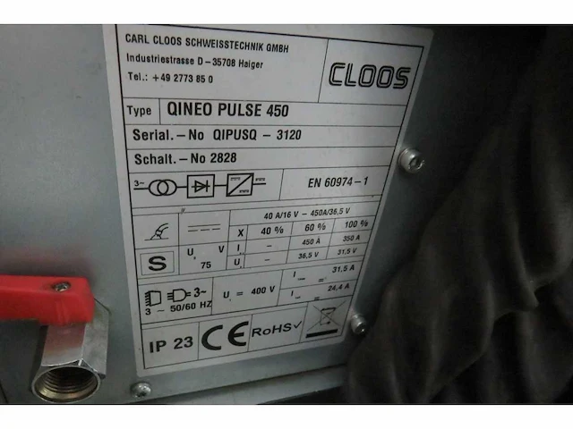 Cloos qineo pulse 450 diverse lasmachines - afbeelding 11 van  11