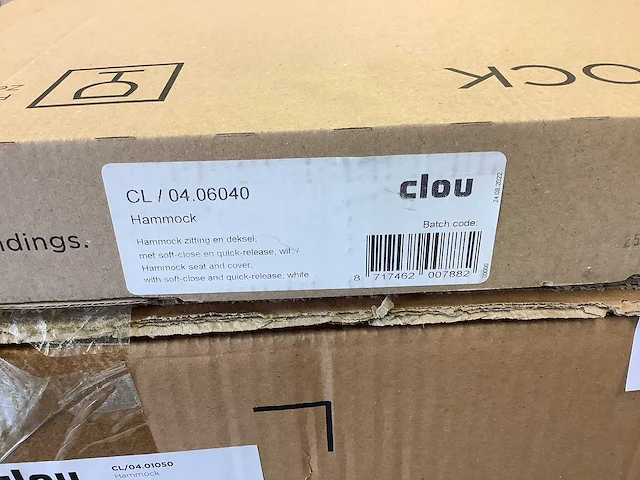 Clou - cl/04.01050 - randloze wandtoilet 37x56cm zonder spoelrand keramiek glanzend wit - afbeelding 3 van  4