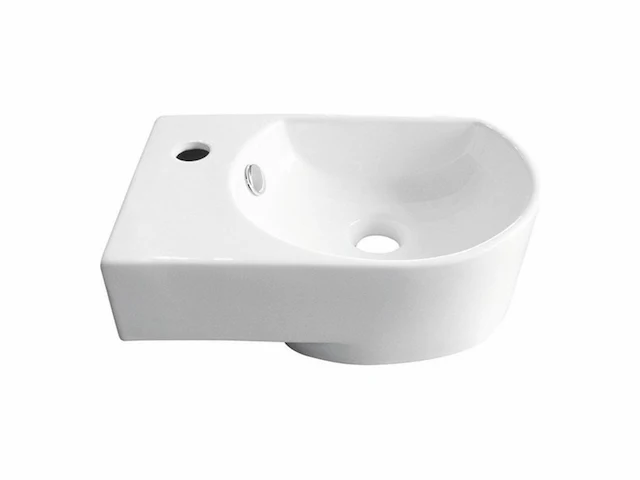 Clou nemo go flexy handenwasser links 41x27x14,2 cm porselein wit 1 kraangat - afbeelding 1 van  1
