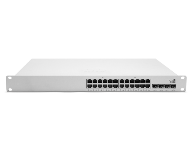 Cloud-managed stapelbare access switch cisco meraki, ms350-24p - afbeelding 1 van  4