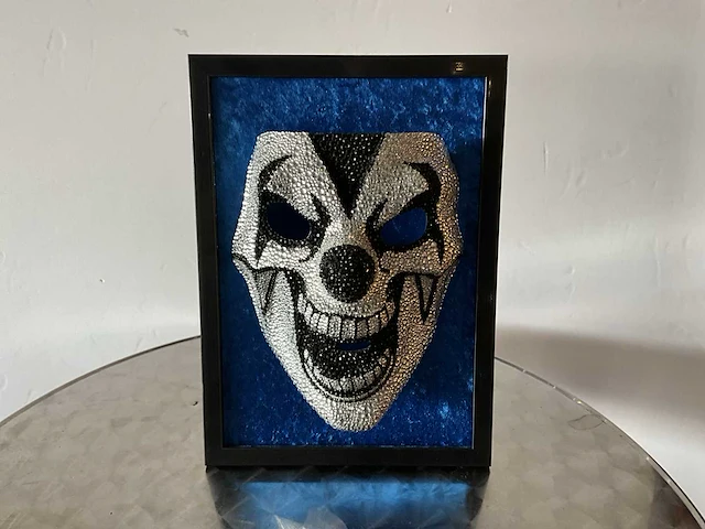 Clown mask with crystal stones - afbeelding 1 van  2