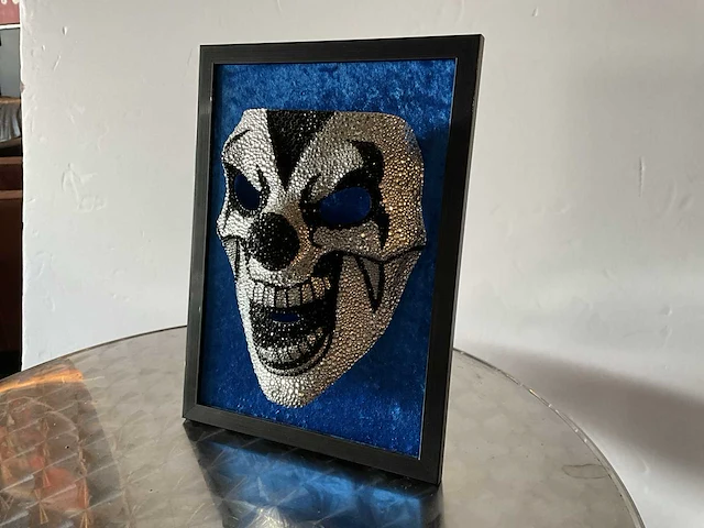 Clown mask with crystal stones - afbeelding 2 van  2